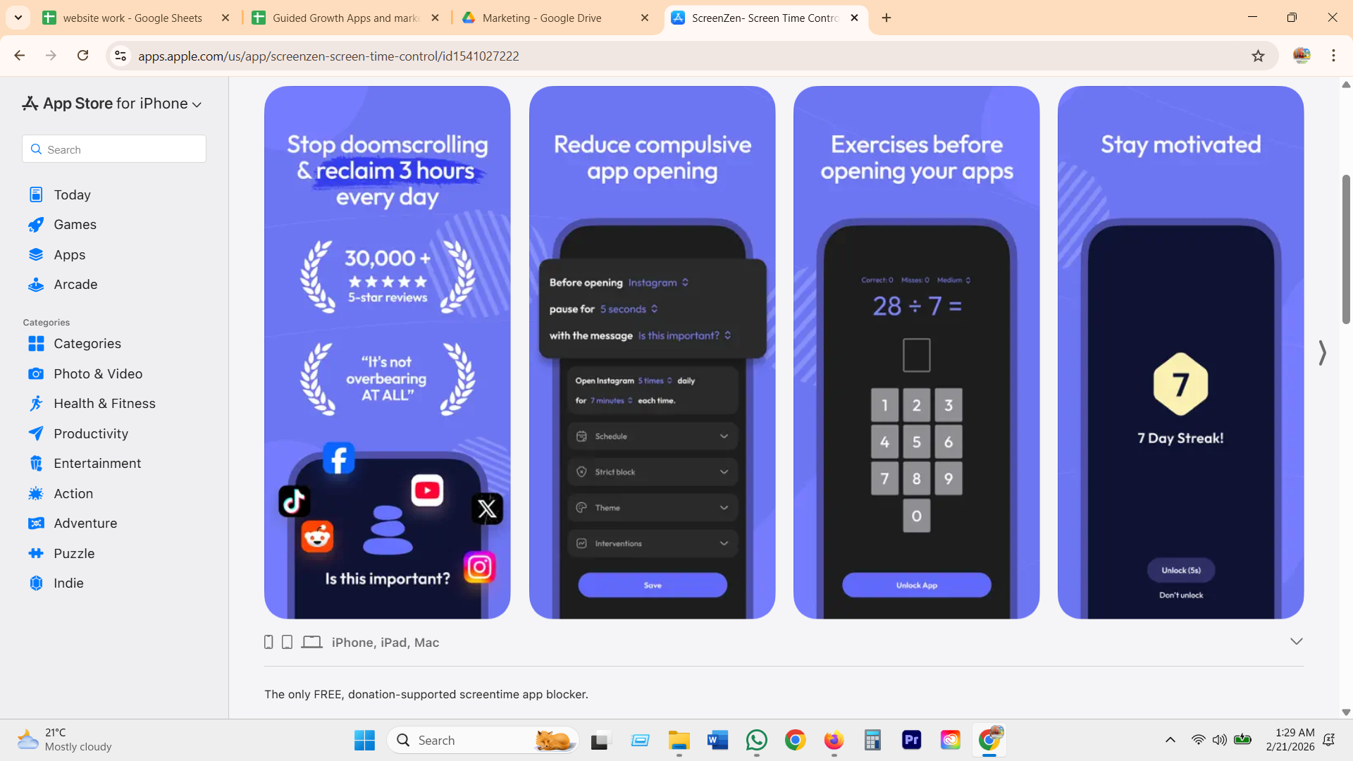 ScreenZen rule builder