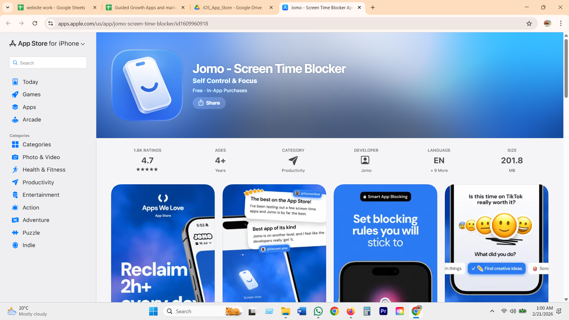 Jomo onboarding, reclaim 2h+ every day